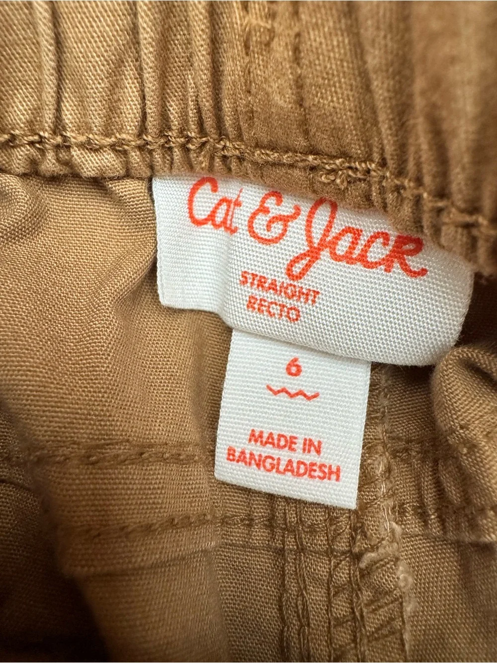 Cat & Jack Khaki Straight-Leg Pants